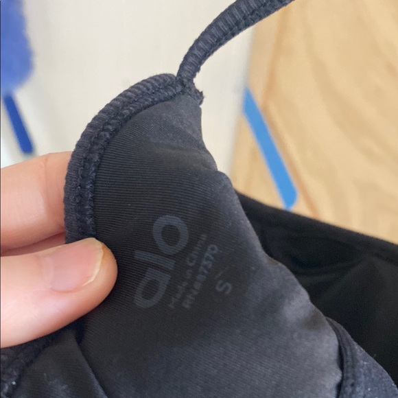 Black Ribbed Halter Top - Picture 3 of 3